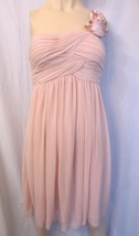 City Triangles Rose Pink Prom Formal Dress one shoulder Size L - £31.24 GBP