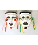 1 SET THEATER CERAMIC MASK masks home gifts decoration smile now cry lat... - $13.14 CAD