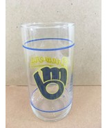 Authentic Union 76 Promo Vtg 1980s Milwaukee Brewers 5 1/4&quot; Beer Glass - £7.91 GBP