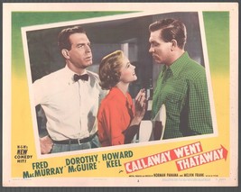 Callaway Went Thataway 11&quot;x14&quot; Lobby Card #2 Fred MacMurray Howard Keel Dorot... - £25.37 GBP