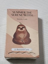Summer the Serene Sloth Serenity Cards 75-Card Deck Affirmations Inspira... - £14.15 GBP