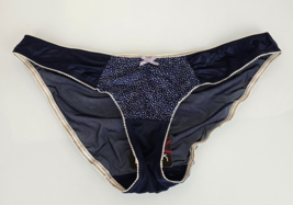 Hot Milk Navy Blue Mesh Lace Ruched Panties Maternity XXL 9 NEW - £12.23 GBP