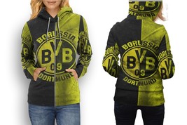 Borussia Dortmund Soccer Team  Womens Graphic Zipper Hooded Hoodie - £27.86 GBP+