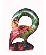 Vintage Hand Carved Sankofa Bird Ghanaian Traditional Sculpture Ebony Wo... - $55.00