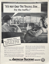 1949 American Trucking Industry Vintage Print Ad Not The Trucks It&#39;s The... - $14.45