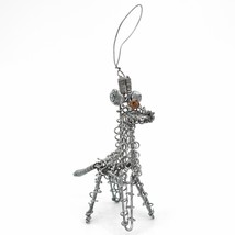 Handcrafted Twisted Wire Metal Art Sculpture Giraffe Ornament Made in Kenya - £10.33 GBP