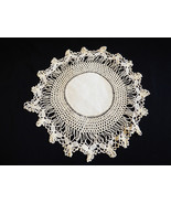 VTG Antique Table Doily Lace Center Mat Dresser  Decorative hand crochet... - £19.90 GBP