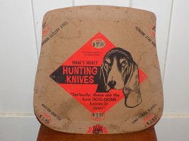 Vintage Ideal’s Select Hunting Knives Cardboard Store Display Sign - $59.40