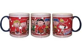 Peanuts Gang Baseball Sports 14 oz. Wrap-Around Ceramic Coffee Mug, NEW UNUSED - £9.27 GBP