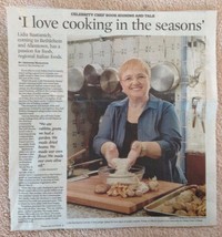 Lidia Bastianich Celebrity Chef Book tour interview newspaper clip - £2.31 GBP