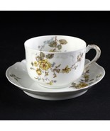 Haviland Limoges Schleiger 266i Yellow Rose Cup &amp; Saucer Set, Nenuphar B... - £35.78 GBP