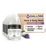 Pack of 4 EcoWell Hand &amp; Body Wash Infuse Lavender Mint Nourishing 1 Gallon - $191.02 CAD