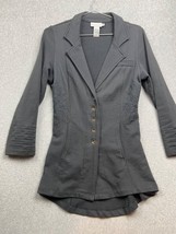 Soft Surroundings Blazer Jacket Womens Petite Size S Tallulah Jersey Embroidered - £38.32 GBP