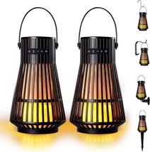 Rechargeable Tiki Torch Led Lantern Decor For Patio/Yard 2 Pack Multilink Flame - £82.65 GBP