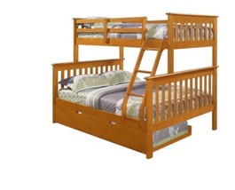 Alaina Twin over Full Bunk Bed with Trundle - £585.91 GBP