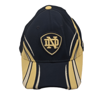 Adidas Notre Dame Fighting Irish Blue &amp; Gold OSFA Cap Dad Hat One Size - £9.58 GBP