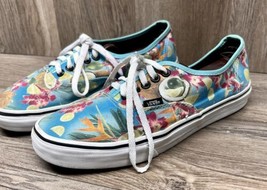 Women&#39;s Vans Off The Wall Blue Floral Skateboarding Sneakers Shoes 8.5M 10W - £15.79 GBP