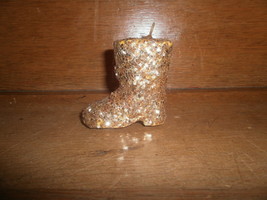 Gold Glitter Boot Christmas Ornament - $1.36 CAD