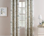 No. 918 Marra Floral Print Semi-Sheer Grommet Curtain Panel, Harbor, 48&quot;... - £32.77 GBP