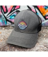 Life Is Good Hat Cap Trucker Mesh Snapback Rainbow Gray Logo Mens - $187.60 MXN