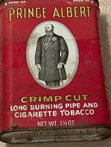 Vintage Prince Albert Crimp Cut Long Burning Pipe &amp; Cigarette Tobacco Tin - £5.36 GBP