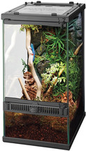 Zilla Front Opening Terrarium with Realistic Rock Foam Background 1 count Zilla  - £84.96 GBP