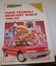 Chilton&#39;s Repair Manual: Ford Taurus-Mercury Sable, 1986-92 by Chilton -... - $19.99