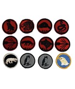 Vtg Patrol Medallion Patch Lot of 12 Beaver Panther Hawk Arrow Tiger Cob... - $20.77 CAD