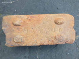 OLD VTG antique Brick reclaimed Stamped Shawmut - £15.39 GBP