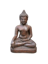 Antique Bronze Buddha Statute Southeast Asian 18th-19th century 19&quot; - $3,586.28
