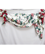 Waverly Pleasant Valley Floral Rosette Custom 2-PC Adjustable Swag Valances - $60.00