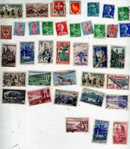 Stamps - 84 French &amp; Italian Stamps (35 French &amp; 49 Italian  Vintage Sta... - £2.90 GBP