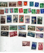 Stamps - 84 French & Italian Stamps (35 French & 49 Italian  Vintage Stamps) - $3.25