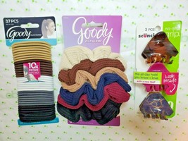 Goody Ouchless Scrunchies Ouchless Elastics &amp; Scunci No Slip Grip Claw C... - $17.79