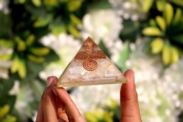 1Pc Selenite Orgone Pyramid~Spiritual Charged~Healing Gemstone,Reiki,Meditation - £46.14 GBP