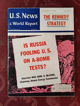 U S NEWS World Report Magazine December 19 1960 Atomic Bomb Tests USSR US - £11.34 GBP