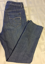 Chico&#39;s Women Platinum Abalone S H Blue Denim Pants Jeans Women Size 0 S... - £23.52 GBP