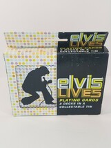 Elvis Lives Playing Cards New In Tin - $7.61