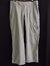 North Face Cargo Pants Roll Up Converts to Capris Hiking Khaki Tan Zip Pocket 8 - £19.91 GBP