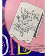 NOS Vintage Guest Towel to Embroider  Floral Bird 13 x 20&quot; Linen Scallop... - €12,99 EUR