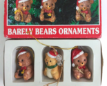 Vintage House Of Lloyd Barely Bears Christmas Ornaments Hand Painted #54... - £6.18 GBP