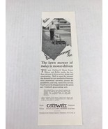 Coldwell Lawn Mowers Motor Driven Vtg 1929 Print Ad  - £7.48 GBP