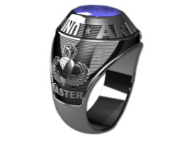 Us Army Ring Mens TRADITIONAL-Sterling Silver - £256.80 GBP