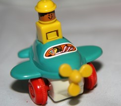 TOMY Push-Down Wind-Up Airplane Toy! Collectable, Working Order 1982  - £5.96 GBP