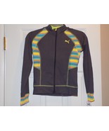 PUMA Big Girls&#39; Striped Inset Track Jacket, Grey Cooler, Medium - $32.92 CAD