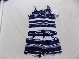 Carter's Copper Sunset Baby Girls Strappy Knit Romper  (3 Months, Navy) - $14.49