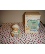 Cherished Teddies Girl Holding Tray Of Christmas Cookies Ornament - £9.57 GBP