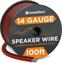 14 Gauge Speaker Wire Cable 100 Foot 14 Gauge Wire True Spec and Soft Touch Red  - £32.82 GBP
