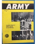 ARMY Magazine December 1956 vintage manufacturers&#39; space era ads throughout - $20.46 CAD