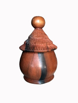 Hand Carved Vintage Ghanaian Traditional Jewelry Pot - £51.95 GBP